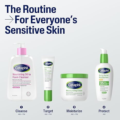 Cetaphil Nourishing Oil to Foam Facial Cleanser for Normal to Dry Skin, up to 24 Hour Hydration, 8 fl oz Afnan collection