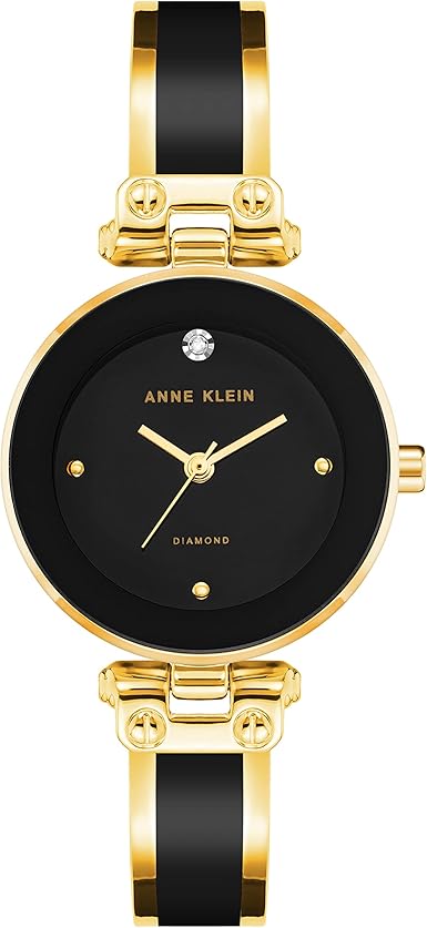 Anne Klein Women's Genuine Diamond Dial Bangle Watch Afnan collection